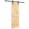 vidaXL Sliding Door 70 x 210 cm Solid Pine Wood (Untreated)