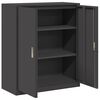 vidaXL Storage Cabinet Black 90 x 40 x 105 cm Cold-Rolled Steel