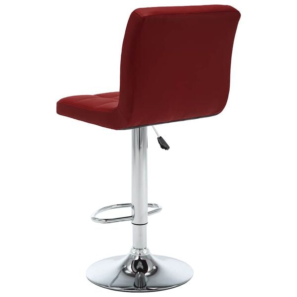 vidaXL Bar Stools 2 pcs Wine Red Faux Leather