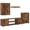 vidaXL TV Cabinet Set Wall-mounted 4 pcs Somoked Oak Engineered wood