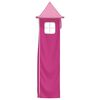 vidaXL Curtains for Loft Bed with Tunnel and Tower Pink