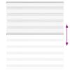 vidaXL Zebra Blind White 130x100 cm Fabric Width 125.9 cm Polyester