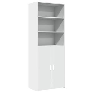 vidaXL Highboard White 70x42.5x185 cm Engineered Wood