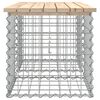 vidaXL Garden Bench Gabion Design 103x44x42 cm Solid Wood Pine