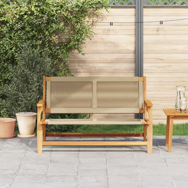 vidaXL Garden Furniture Beige 78 x 122 x 73cm Solid Acacia wood