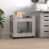 vidaXL Desk Trolley Grey Sonoma 60x45x60 cm Engineered Wood