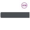 vidaXL Lawn Edgings 10 pcs Anthracite 20x103 cm Cold-rolled Steel