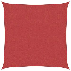 vidaXL Sunshade Sail 160 g/m&sup2; Red 2x2 m HDPE