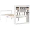 vidaXL Bookcase Bed without Mattress White 90x190 cm Single Solid Wood Pine