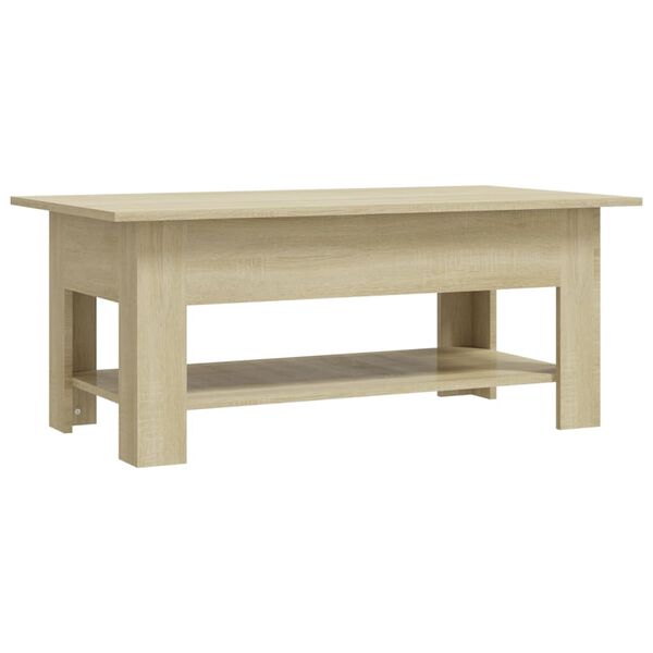 vidaXL Coffee Table Sonoma Oak 102x55x42 cm Engineered Wood