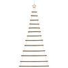 vidaXL&nbsp;Hanging Christmas Tree with Top Star 86x180 cm Natural Branch