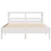vidaXL Bed Frame without Mattress White 140x200 cm Solid Wood Pine
