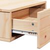vidaXL Bedside Table Brown 42 x 32.5 x 40 cm Solid pine wood