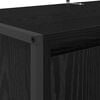 vidaXL Shoe Cabinet Black Oak 79 x 36 x 100 cm Engineered Wood