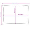 vidaXL Sunshade Sail Oxford Fabric Rectangular 3x4.5 m Orange