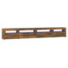 vidaXL TV Cabinet with LED Lights Smoked Oak 270x35x40 cm