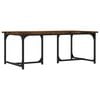 vidaXL Coffee Table Smoked Oak 90x50x35 cm Engineered Wood