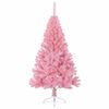 vidaXL Artificial Pre-lit Christmas Tree with 150 LEDs Pink 150 cm PVC