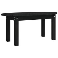 vidaXL Coffee Table Black 80x40x35 cm Solid Wood Pine