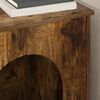 vidaXL Cat House Smoked Oak 53 x 52 x 62 cm Engineered Wood