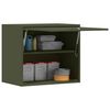 vidaXL Wall Cabinet for Garage with Gas-lift Door Olive green