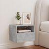 vidaXL TV Wall Cabinet Concrete Grey 40x30x30 cm Engineered Wood