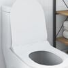vidaXL Toilet Seat Adjustable White 48.5 x 36 x 5 cm Polypropylene