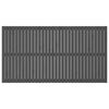 vidaXL Wall Headboard Grey 204x3x110 cm Solid Wood Pine