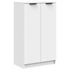 vidaXL Shoe Cabinet White 59x35x100.5 cm Engineered Wood
