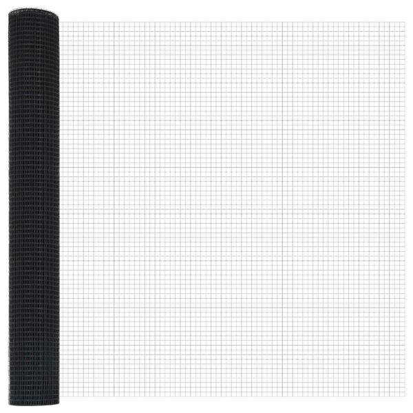 vidaXL Welded Wire Fence Grey 1.4 x 25 m