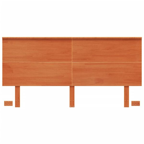 vidaXL Headboard Wax Brown 160 cm Solid Wood Pine