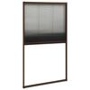vidaXL Plisse Insect Screen for Windows Aluminium Brown 80x160 cm
