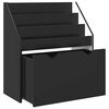 vidaXL Kids Bookshelf Black 60 x 29.5 x 69 cm Engineered Wood