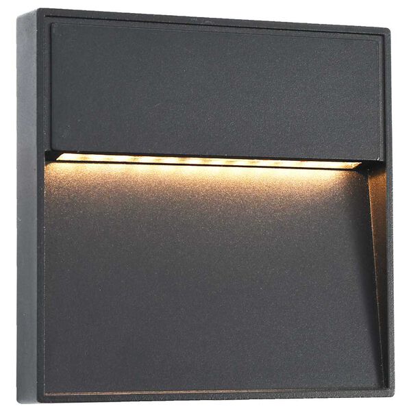 vidaXL Outdoor LED Wall Lights 2 pcs 3 W Black Square