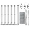 vidaXL Fence with Post Silver 0.6 x 25 m Steel