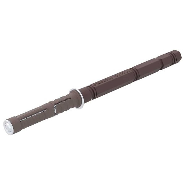 vidaXL Floating Shelf Brackets 12 pcs Beige &Oslash;14 x 210 mm Steel