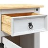 vidaXL Bedside Cabinet Mexican Pine Corona Range White 53x39x67 cm