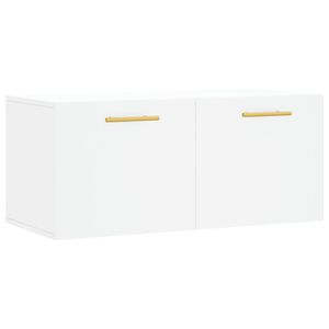 vidaXL Wall Cabinet White 80x36.5x35 cm Engineered Wood