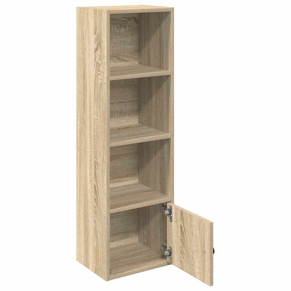 vidaXL Bookcase Sonoma Oak 31x24x102 cm Engineered Wood