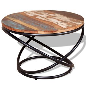 vidaXL Coffee Table Solid Reclaimed Wood 60x60x40 cm