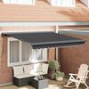 vidaXL Retractable Awning Anthracite 3x2.5 m Fabric and Aluminium