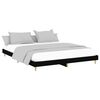 vidaXL Bed Frame without Mattress Black 150x200 cm King Size Engineered Wood