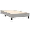 vidaXL Box Spring Bed Frame Light Grey 90x200 cm Fabric