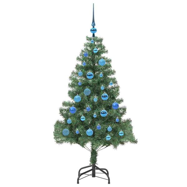 vidaXL Christmas Tree with 150 LEDs with Stand Green 150 cm PVC