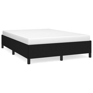 vidaXL Bed Frame without Mattress Black 135x190 cm Double Double Fabric