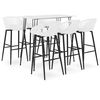 vidaXL 7 Piece Bar Set White