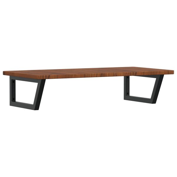 vidaXL Basin Shelf Wall Mounted Steel and Solid Wood Oak
