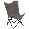 vidaXL Butterfly Chair Anthracite Canvas