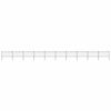 vidaXL Garden Fence with Spear Top Steel 1673x100 cm Black
