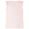 Kids' T-shirt with Ruffle Sleeves Soft Pink 140